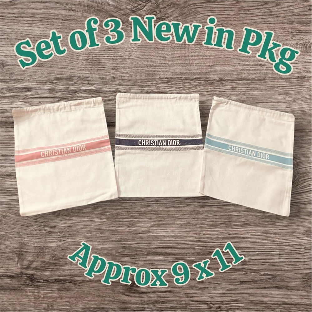 Dior Beauty 2025 Summer Drawstring Pouch Set of 3